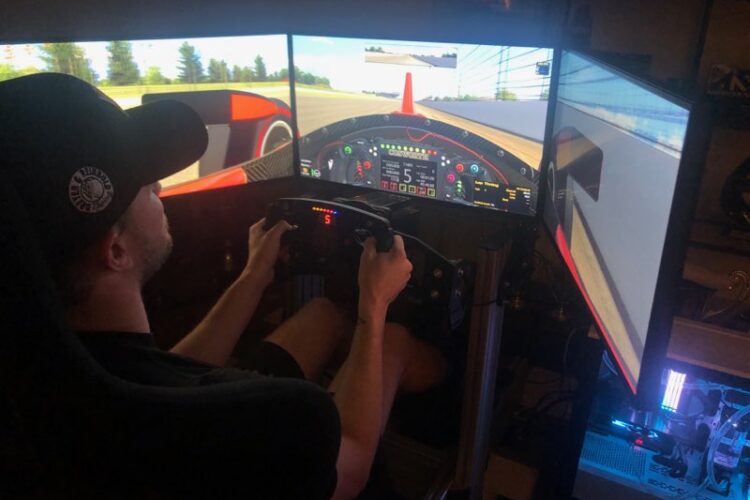 Karam holds off Rosenqvist to win iRacing IndyCar race