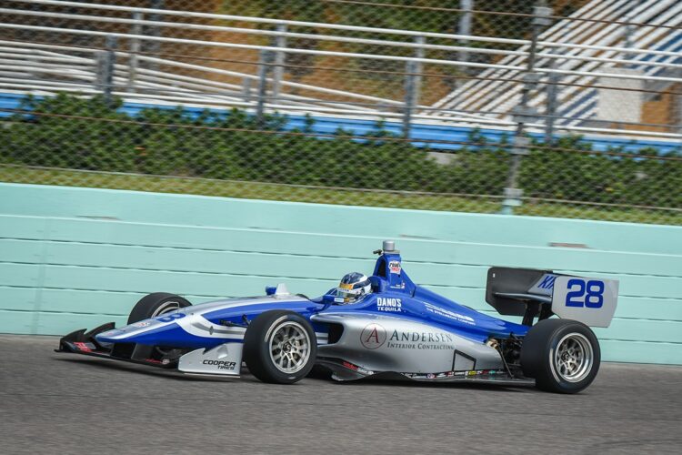 Kirkwood Fastest in Indy Lights Spring Training at Homestead
