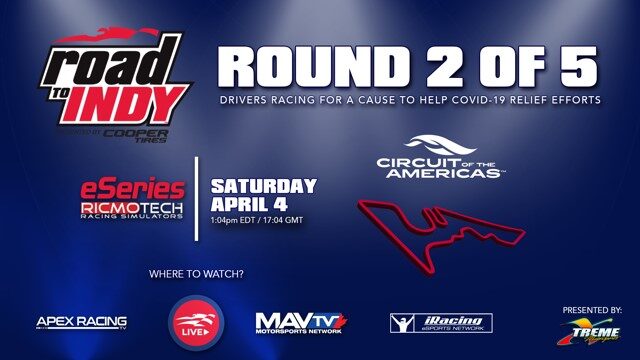 Road to Indy eSeries Continues Saturday at Circuit of The Americas