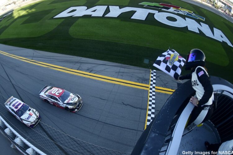 Erik Jones wins Busch Clash on a wing and a prayer