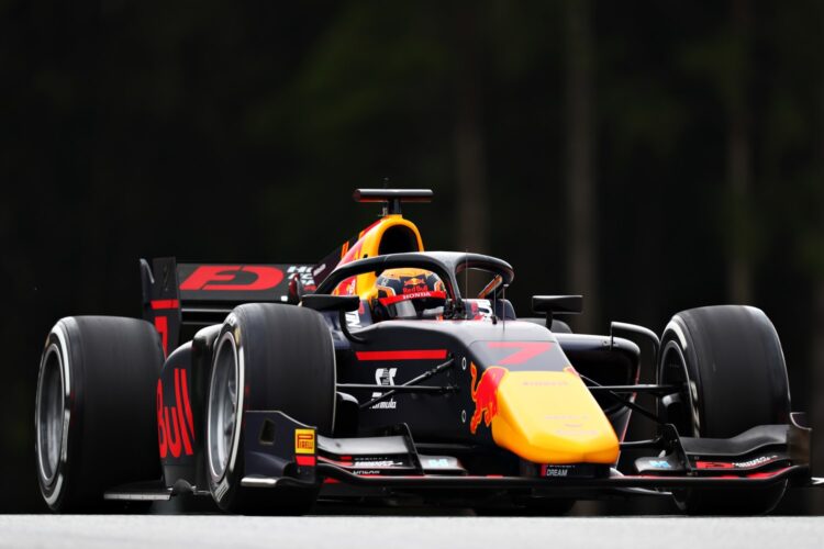 Tsunoda takes first in Free Practice on F2 debut