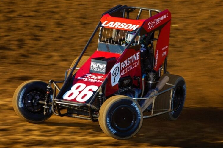 Larson again schools USAC regulars