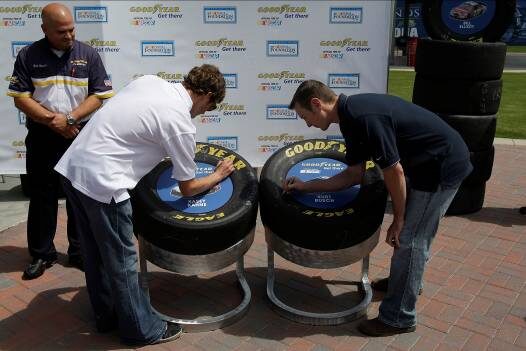 NASCAR-Goodyear Auction Off Tires For Charity