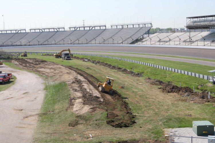 Construction underway on MotoGP road course at IMS