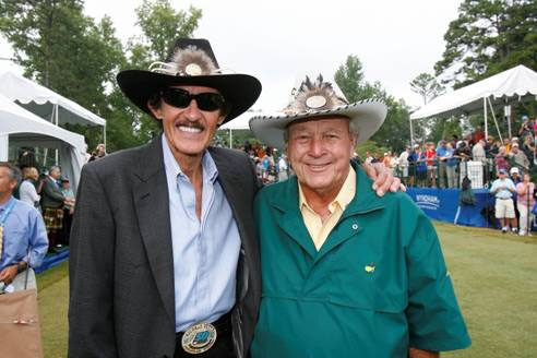 ‘The King’ Richard Petty and Arnold Palmer