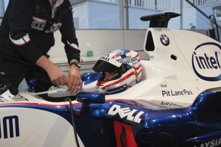 Rahal Completes Four Days of Exhibition Runs in BMW Sauber F1 Car