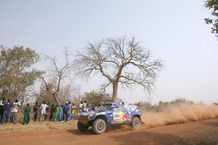 VW nets 9th stage win but Mitsubishi poised to take crown