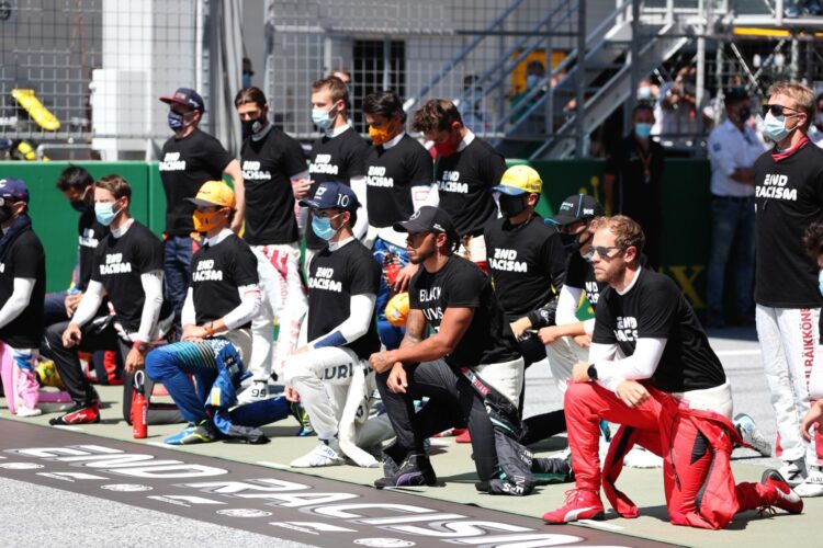 Rumor – No more F1 pre-race ‘kneeling’ in 2021