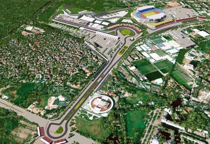 Hanoi F1 circuit construction photos