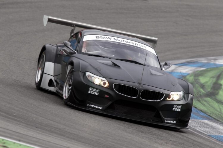 The modified BMW Z4 GT3 completes test run