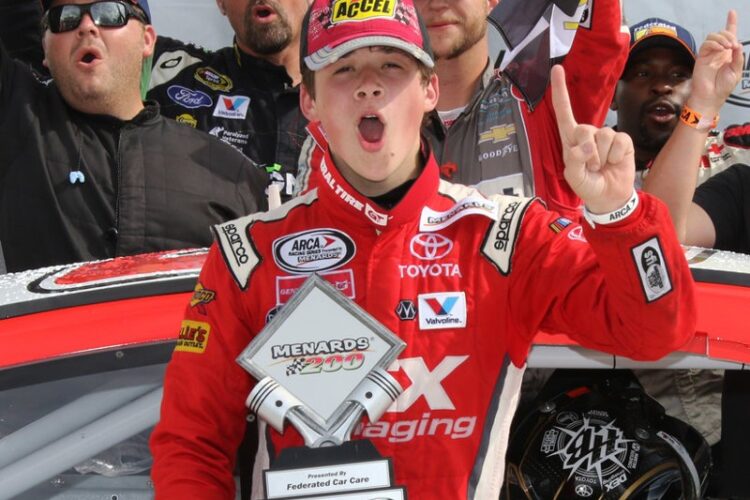 Harrison Burton Wins ARCA Menards Series Lucas Oil 200