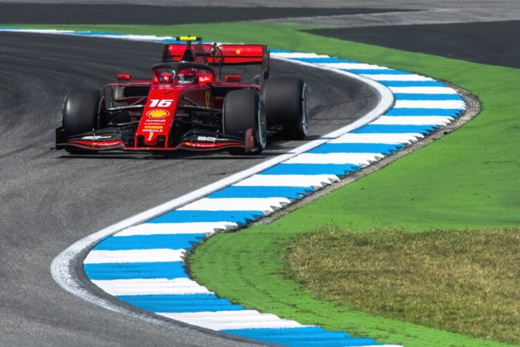Leclerc over Verstappen and Vettel in German GP P3