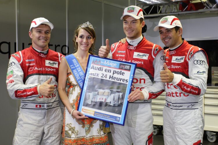 Lotterer keeps Audi on pole for LeMans
