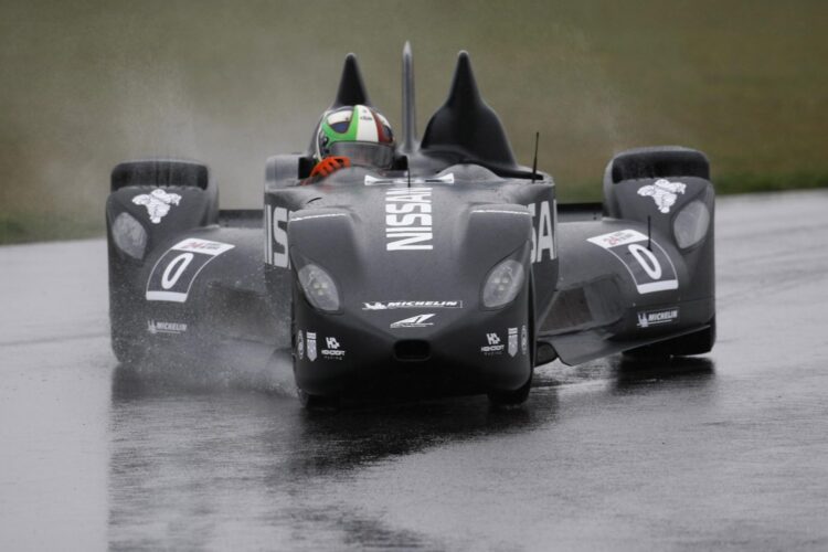 Nissan DeltaWing gets first wet weather test