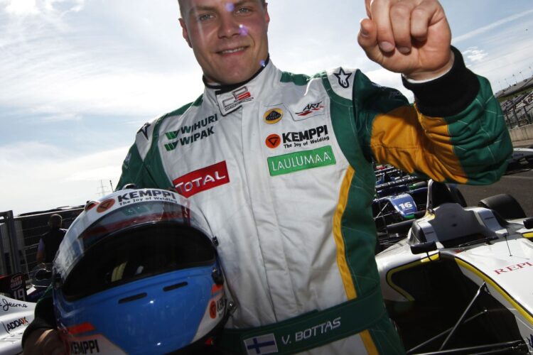 Bottas makes his mark as Jaafar tops British F3 test