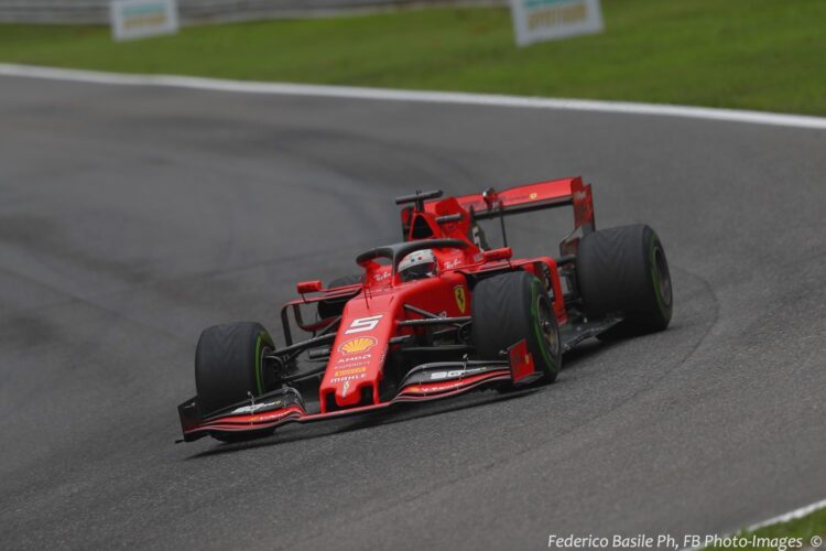 Vettel keeps Ferrari on top in Monza practice 3