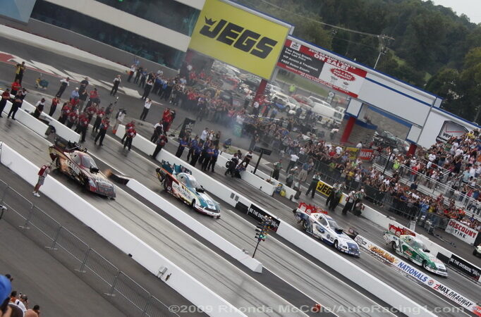 NHRA Drivers Make Four-Wide History at zMax Dragway