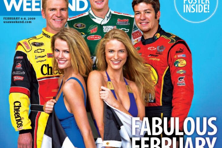 NASCAR drivers and SI Swimsuit photo shoot