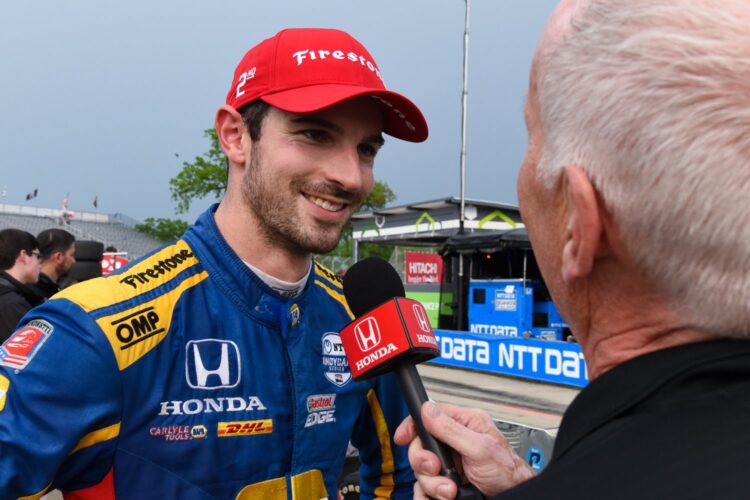 Video: Q&A with IndyCar drivers Rossi, Carpenter and Harvey