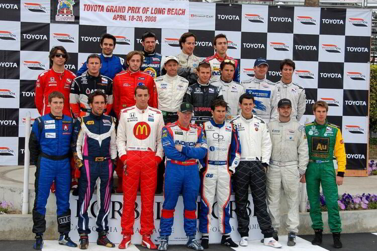 Champ Car drivers pose for final photo