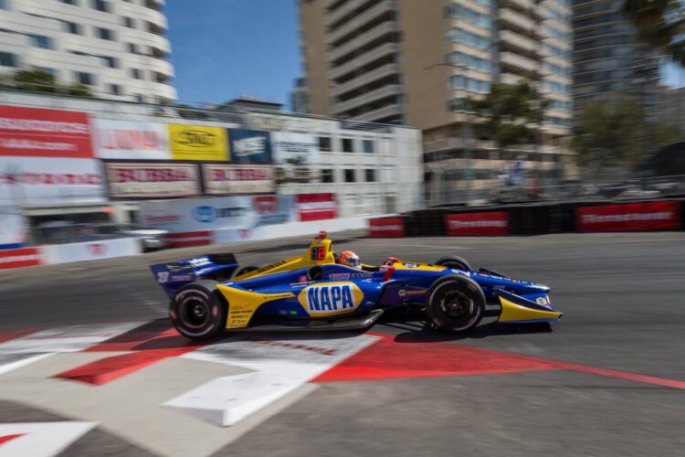 IndyCar at Long Beach: Rossi goes fastest in final practice