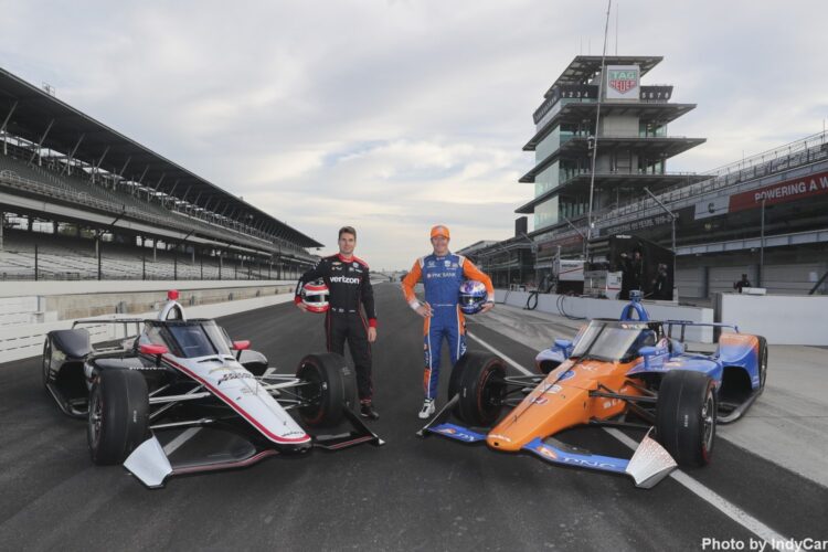 Scenes from first IndyCar Aeroscreen Test