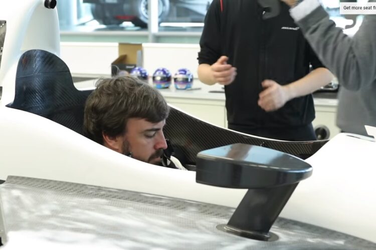 Video: Fernando Alonso’s Indy 500 seat fit