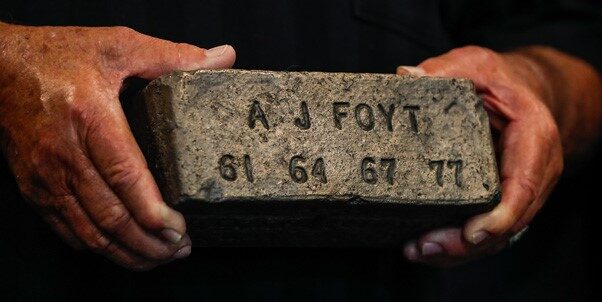 Legendary Foyt Cements Legacy with Bronze Brick at IMS