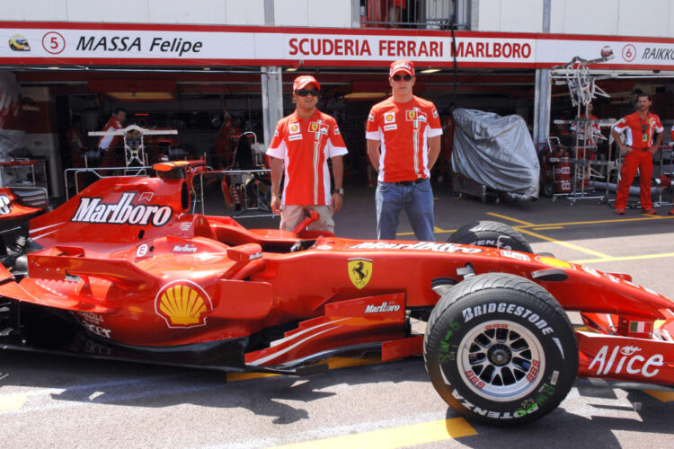 Marlboro cancer stick logos on Ferrari in Monaco