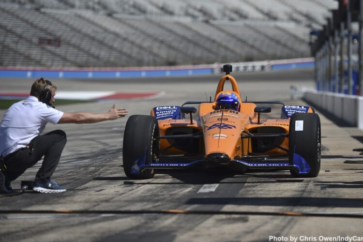 Video: IndyCar Test for Fernando Alonso at Texas Motor Speedway