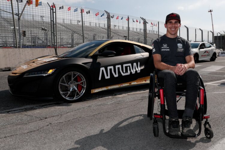 Inspirational racer Wickens returns to track in Toronto