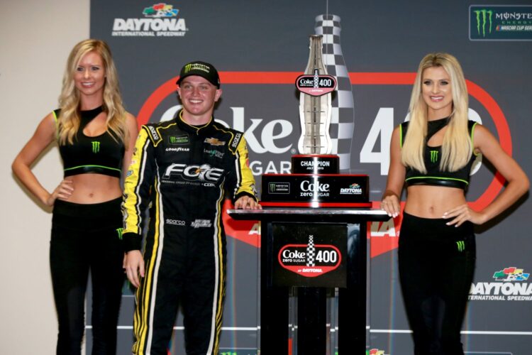 Haley wins weather-shortened Coke Zero Sugar 400