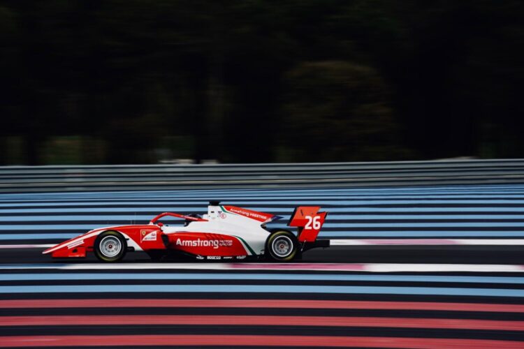 Marcus Armstrong sets the pace at Le Castellet