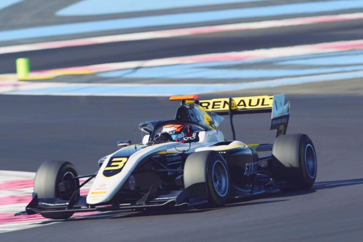 Christian Lundgaard ends inaugural F3 pre-season test on top