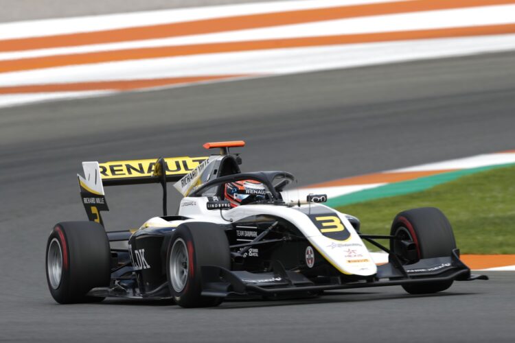 F3: Lundgaard quickest on Day 1 in Valencia