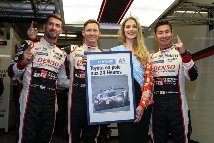 Toyotas lock up LeMans Front Row