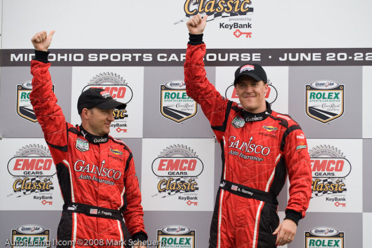Fogarty and Gurney shine in the rain at Mid Ohio
