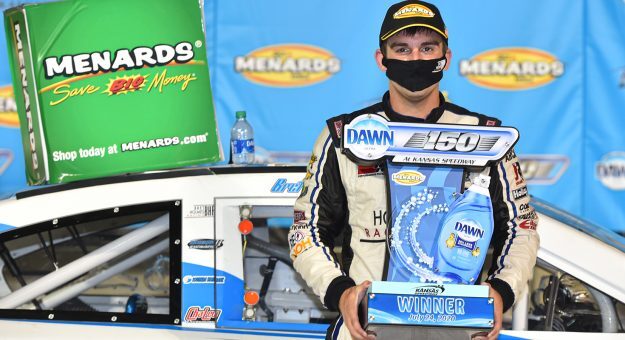 Bret Holmes wins Kansas Speedway ARCA race