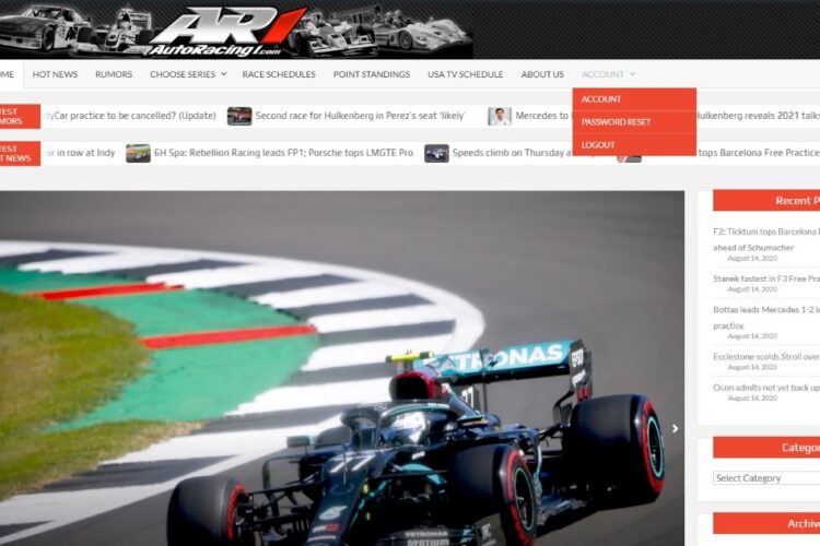 AutoRacing1.com new site is live