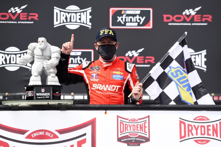 Allgaier beats Cindric to win at Dover