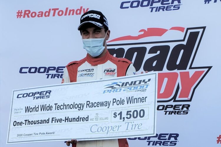Points Leader DeFrancesco Takes Indy Pro 2000 Pole