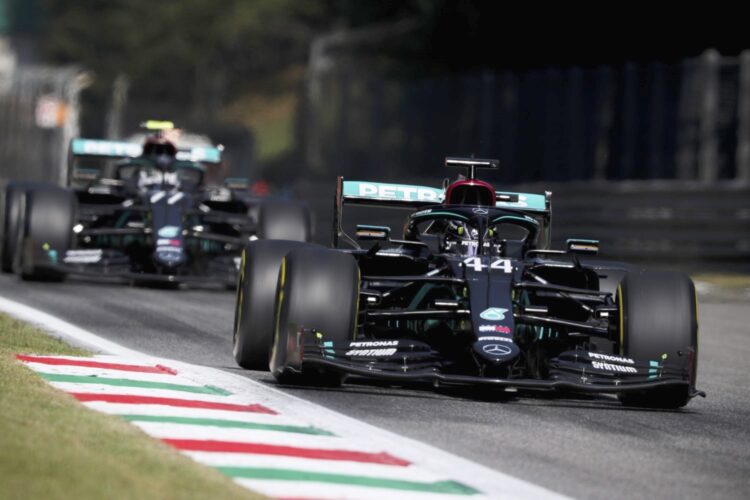 Hamilton nips Bottas for Italian GP pole