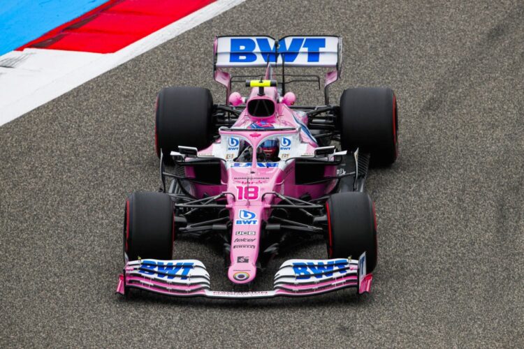 Stroll goes upside down at Bahrain GP restart