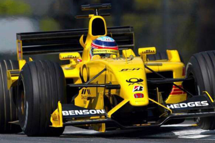 Rare opportunity to drive a genuine Jordan F1 car for Brits
