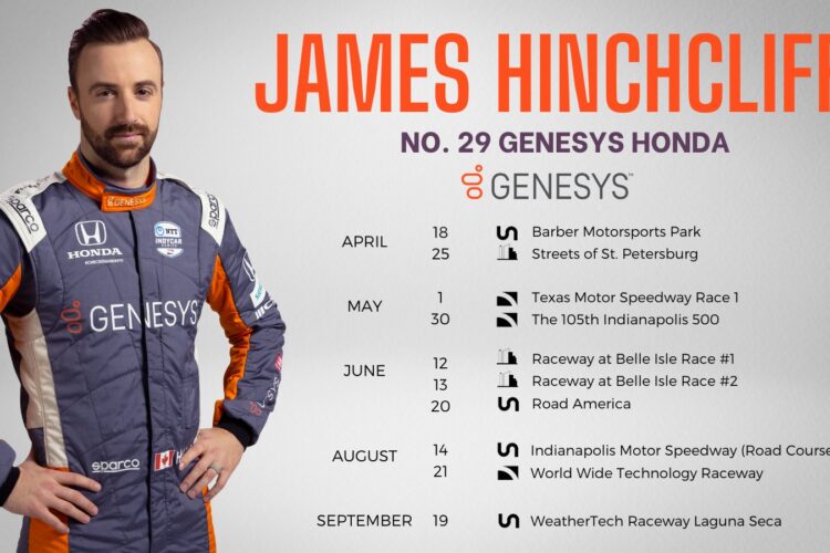Hinchcliffe returns to Andretti Autosport full-time for 2021