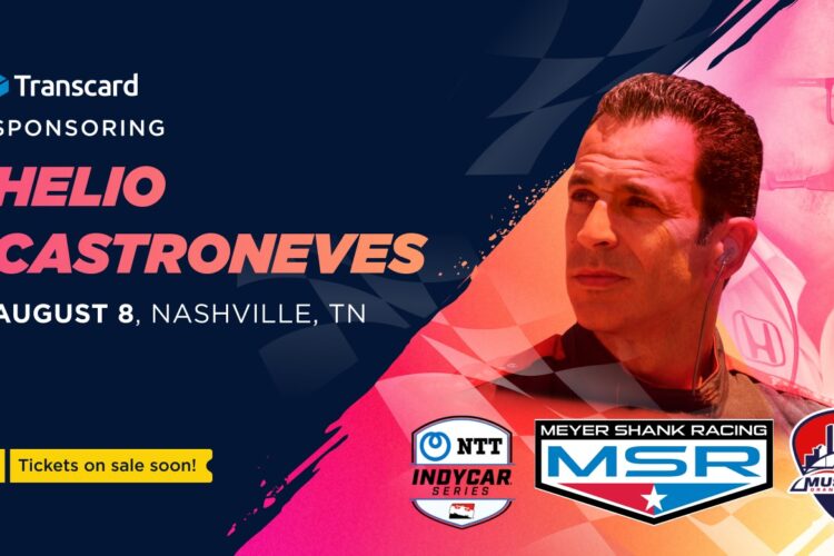 Castroneves swaps Barber for Nashville IndyCar race with Transcard sponsor