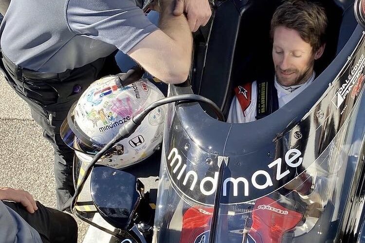 Grosjean crashes in his first IndyCar test