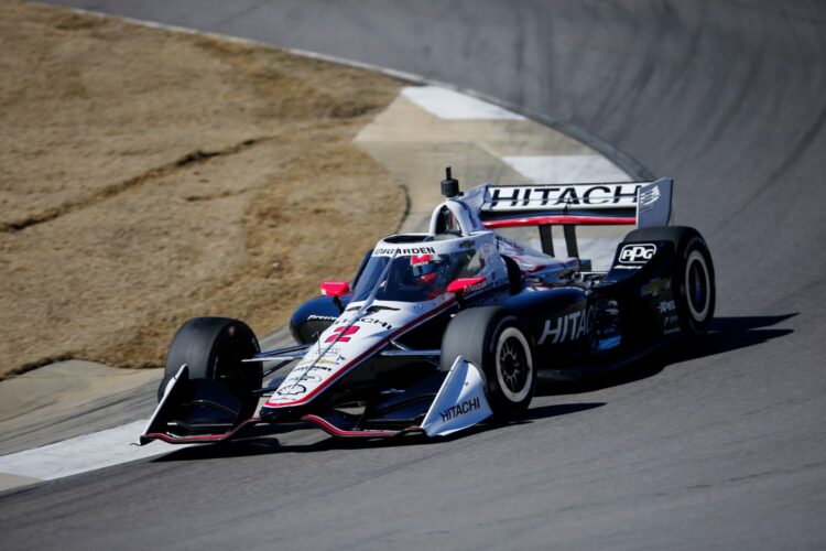 Newgarden tops mid-day IndyCar test times at Barber