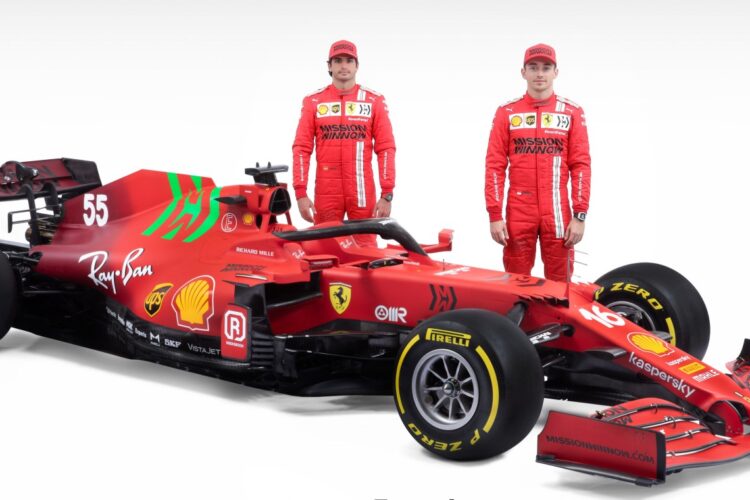 Ferrari reveals 2021 SF21 F1 car  (Update)