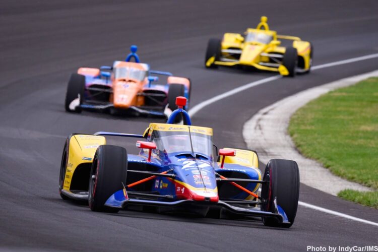 IndyCar Push-To-Pass hybrid simulation test a success